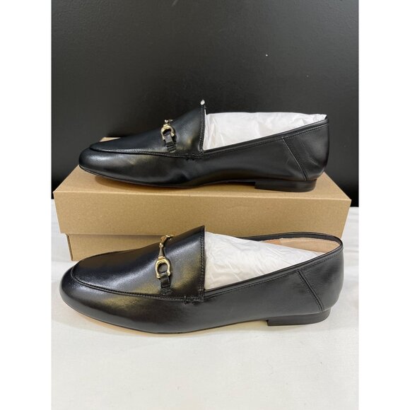 Coach Haley G31110 Women's Black Leather Loafers Size 9.5B SKU 6256 - Picture 4 of 8